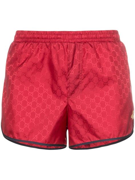 bee print gucci shorts|gucci swim shorts.